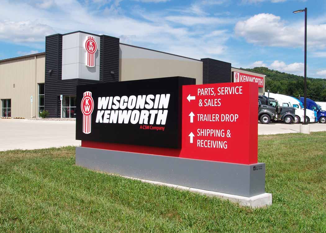 Wisconsin Kenworth Sign Project La Crosse Sign Group